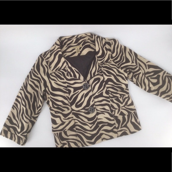 e-col-o-gie XL Zebra Print Jacket - Picture 4 of 10